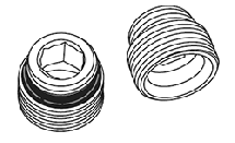 Комплект резьбозажимных ниппелей с нар. резьбой 1/2" х 3/4" (12407111001)